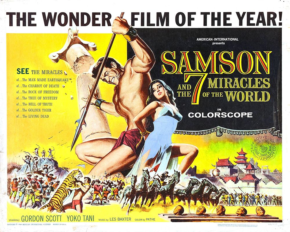 Samson and the 7 Miracles of the World-1962 art print by Vintage Hollywood Archive for $57.95 CAD