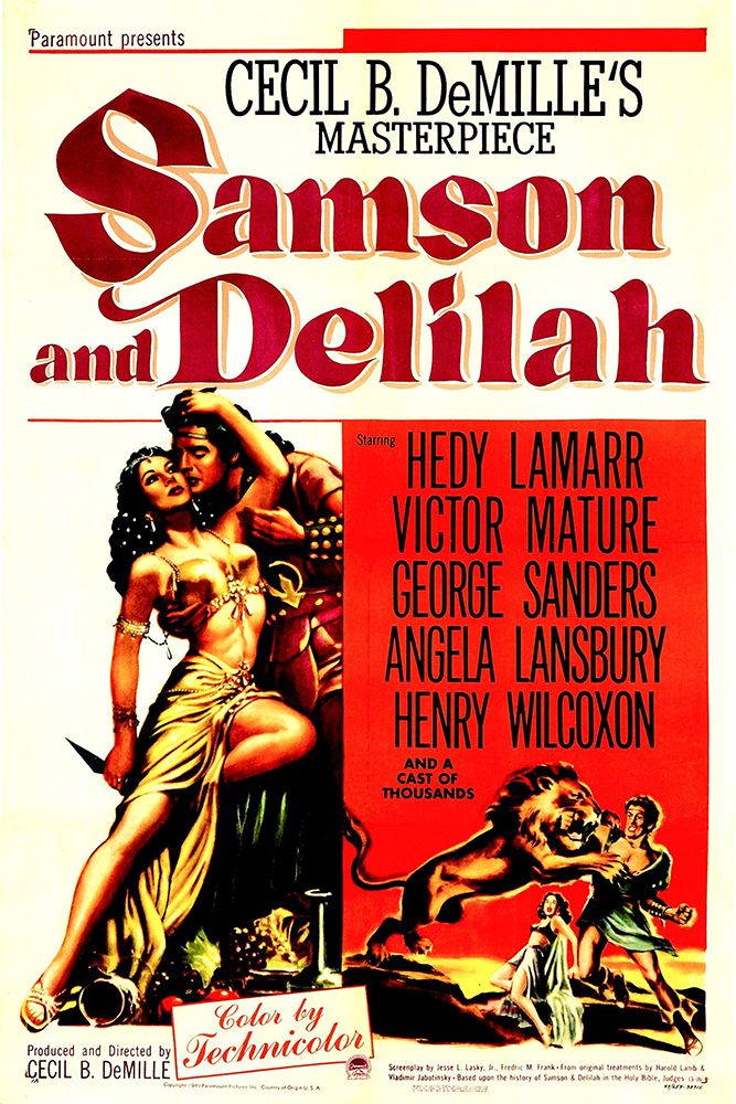 Samson and Delilah-1949 art print by Vintage Hollywood Archive for $57.95 CAD