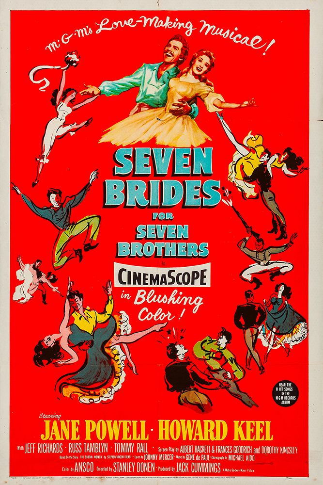 Seven Brides for Seven Brothers-1954 art print by Vintage Hollywood Archive for $57.95 CAD
