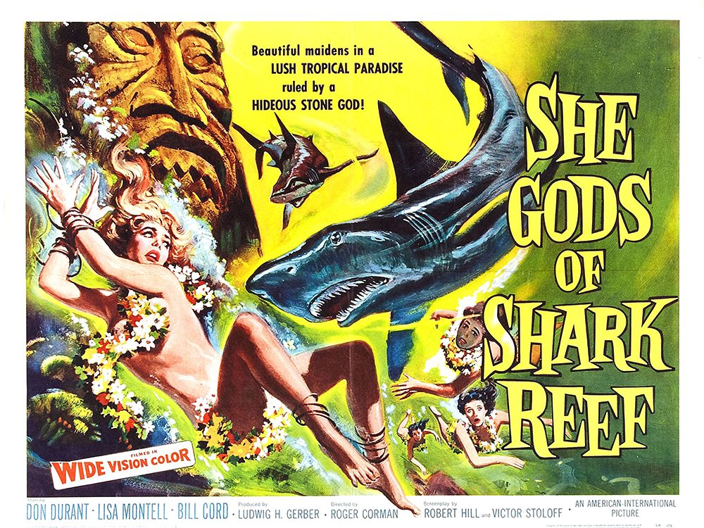 She Gods of Shark Reef-1958 art print by Vintage Hollywood Archive for $57.95 CAD
