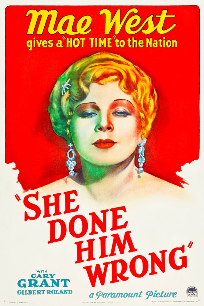 She Done Him Wrong-1933 art print by Vintage Hollywood Archive for $57.95 CAD