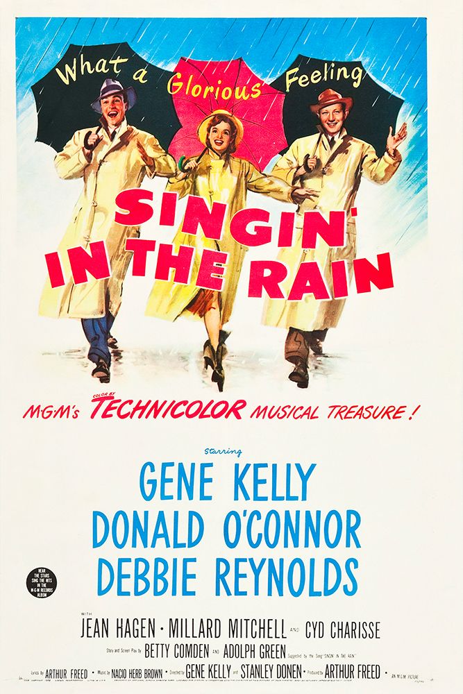 Singin in the Rain-1952 art print by Vintage Hollywood Archive for $57.95 CAD