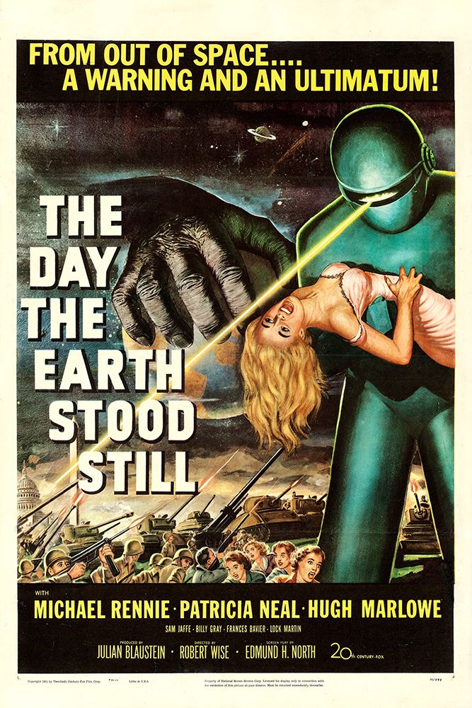 The Day the Earth Stood Still-1951 art print by Vintage Hollywood Archive for $57.95 CAD