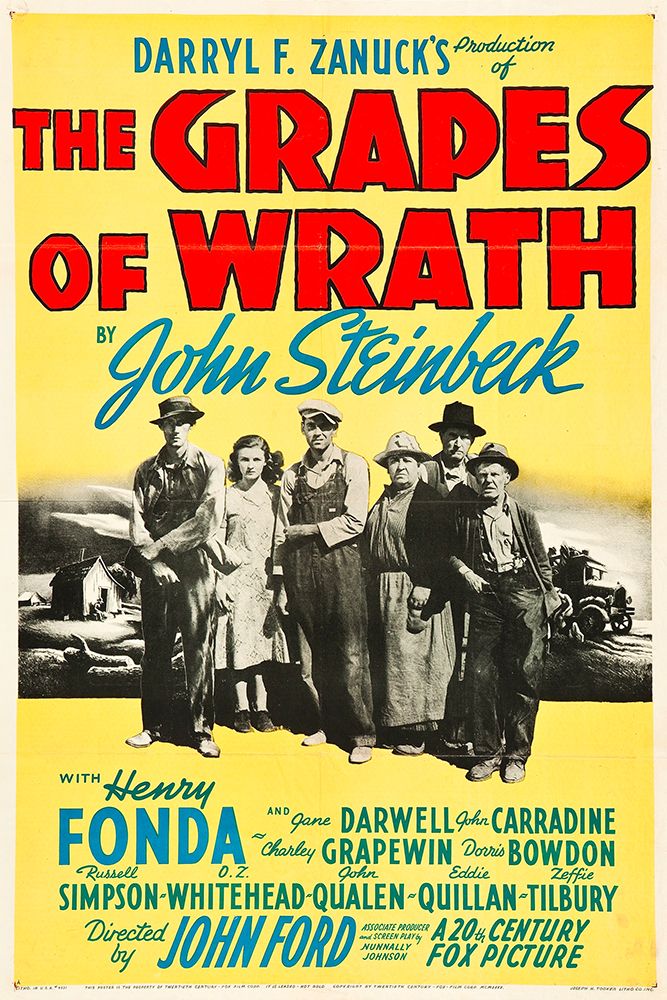 The Grapes of Wrath-1940 art print by Vintage Hollywood Archive for $57.95 CAD
