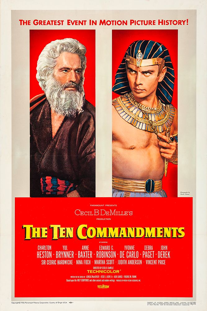 The Ten Commandments-1956 art print by Vintage Hollywood Archive for $57.95 CAD