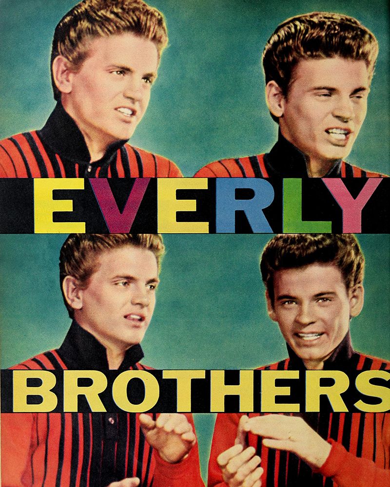 Everly Brothers-1958 art print by Vintage Music Archive for $57.95 CAD