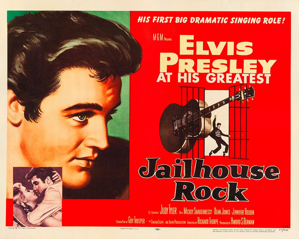 Jailhouse Rock-1957 art print by Vintage Music Archive for $57.95 CAD