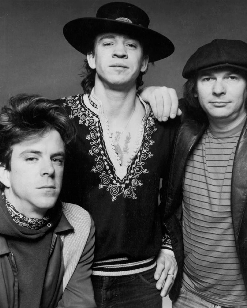 Stevie Ray Vaughn and Double Trouble-1983 art print by Vintage Music Archive for $57.95 CAD