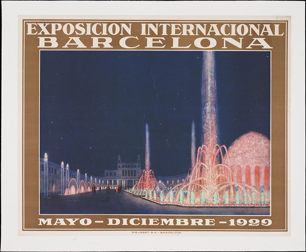 Barcelona-1929 art print by Worlds Fair Posters for $57.95 CAD