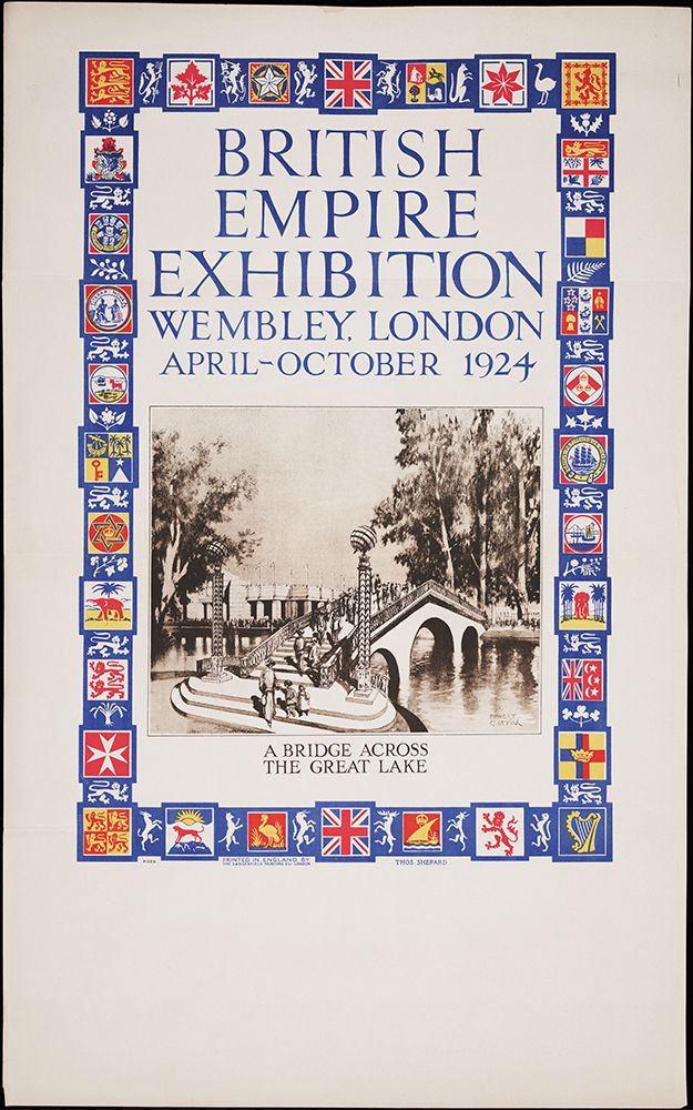 British Empire Exhibition-1924-Bridge art print by Worlds Fair Posters for $57.95 CAD