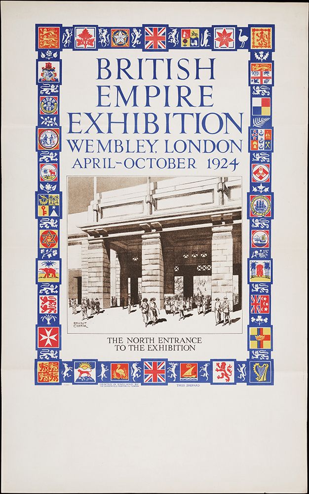 British Empire Exhibition-1924-North Entrance art print by Worlds Fair Posters for $57.95 CAD