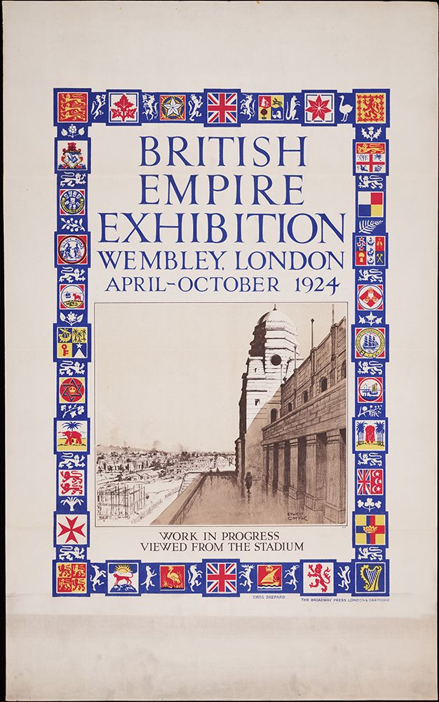 British Empire Exhibition-1924-Wembley art print by Worlds Fair Posters for $57.95 CAD