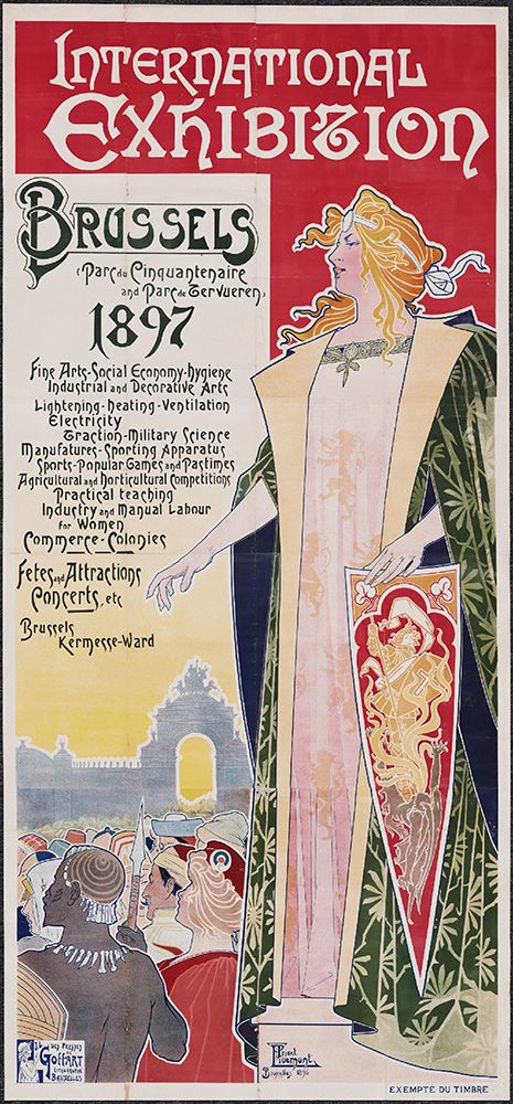 Brussels-1897 art print by Worlds Fair Posters for $57.95 CAD