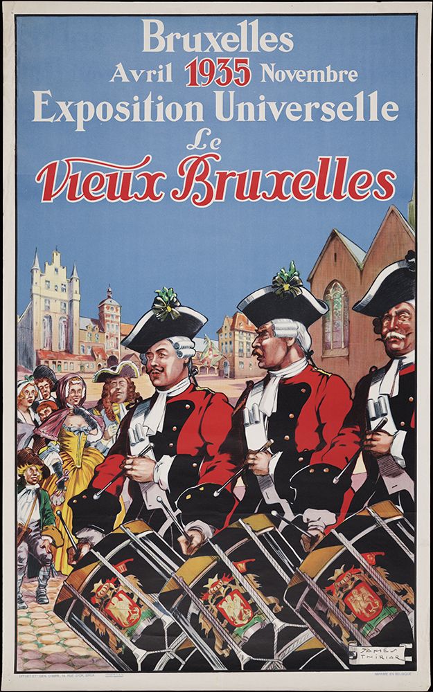 Brussels-1935 art print by Worlds Fair Posters for $57.95 CAD