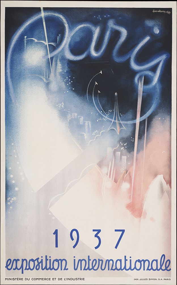 Paris-1937 art print by Worlds Fair Posters for $57.95 CAD