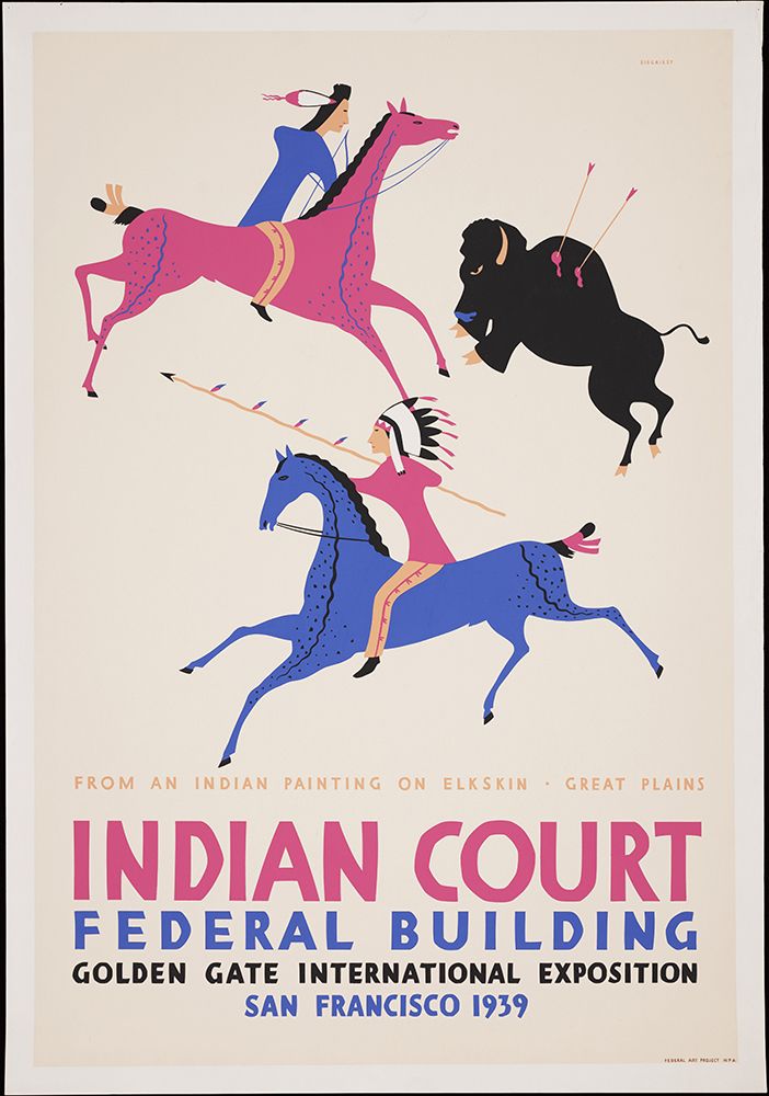 San Francisco-1939-Elkskin Great Plains art print by Worlds Fair Posters for $57.95 CAD