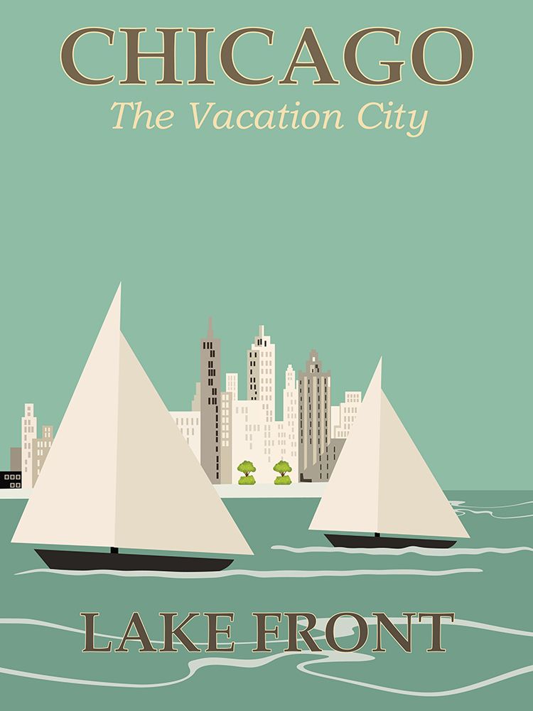 Chicago Travel Poster art print by Vintage Travel Posters for $57.95 CAD