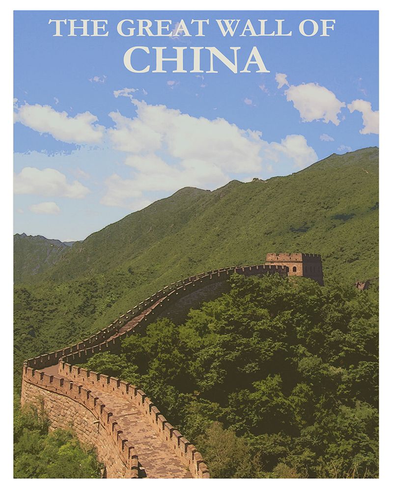 China The Great Wall Travel Poster art print by Vintage Travel Posters for $57.95 CAD