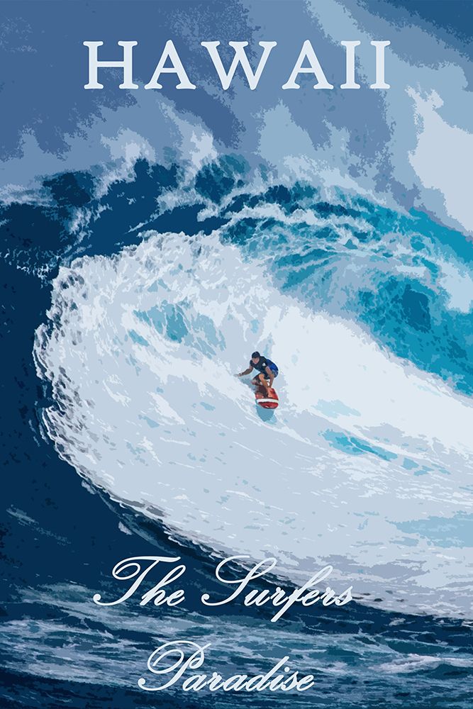 Hawaii Surfer Poster art print by Vintage Travel Posters for $57.95 CAD