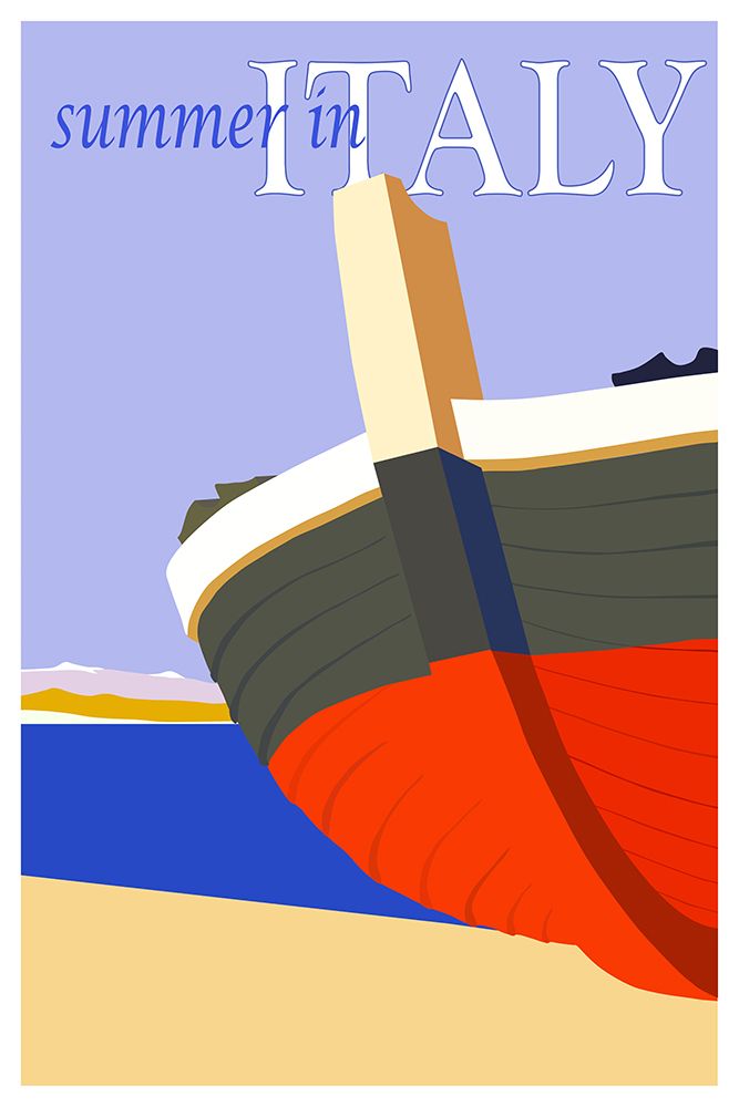 Summer in Italy Travel Poster art print by Vintage Travel Posters for $57.95 CAD