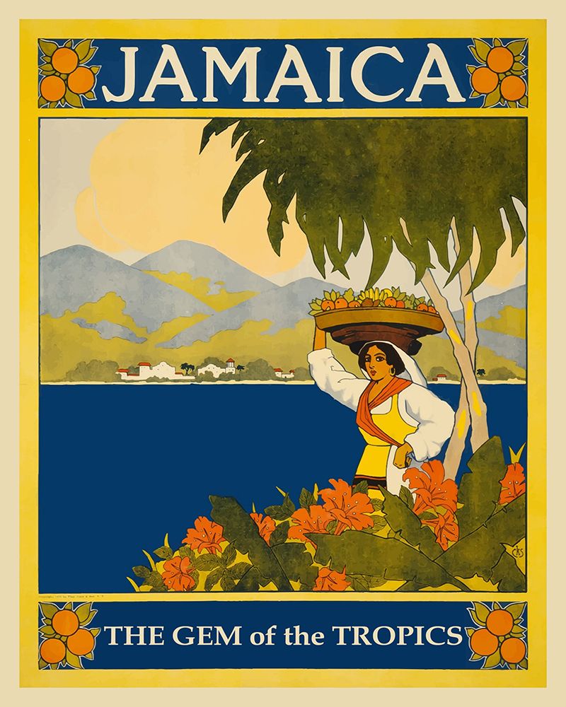 Jamaica Travel Poster art print by Vintage Travel Posters for $57.95 CAD
