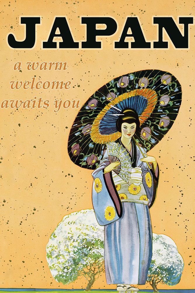 Japanese Geisha Travel Poster art print by Vintage Travel Posters for $57.95 CAD