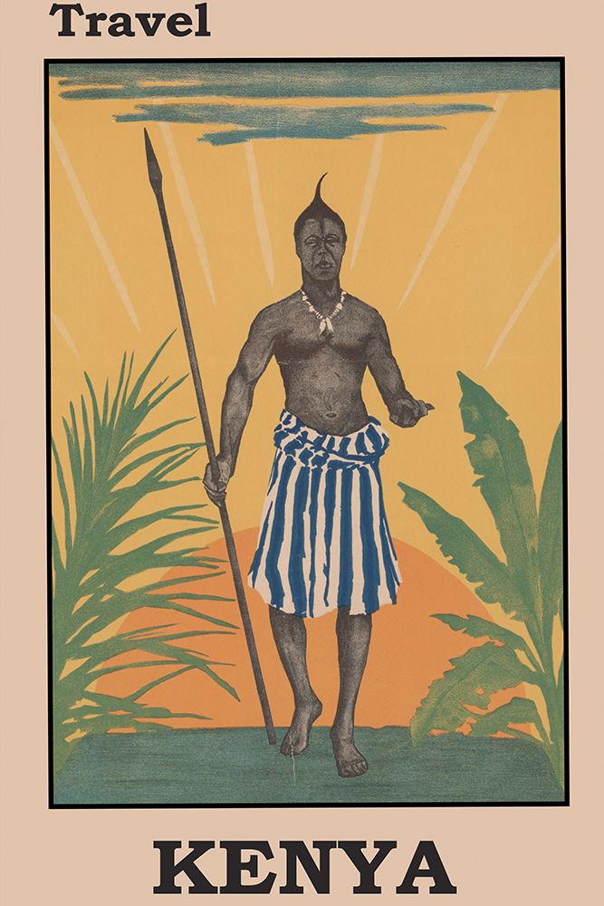 Kenya Africa Travel Poster art print by Vintage Travel Posters for $57.95 CAD