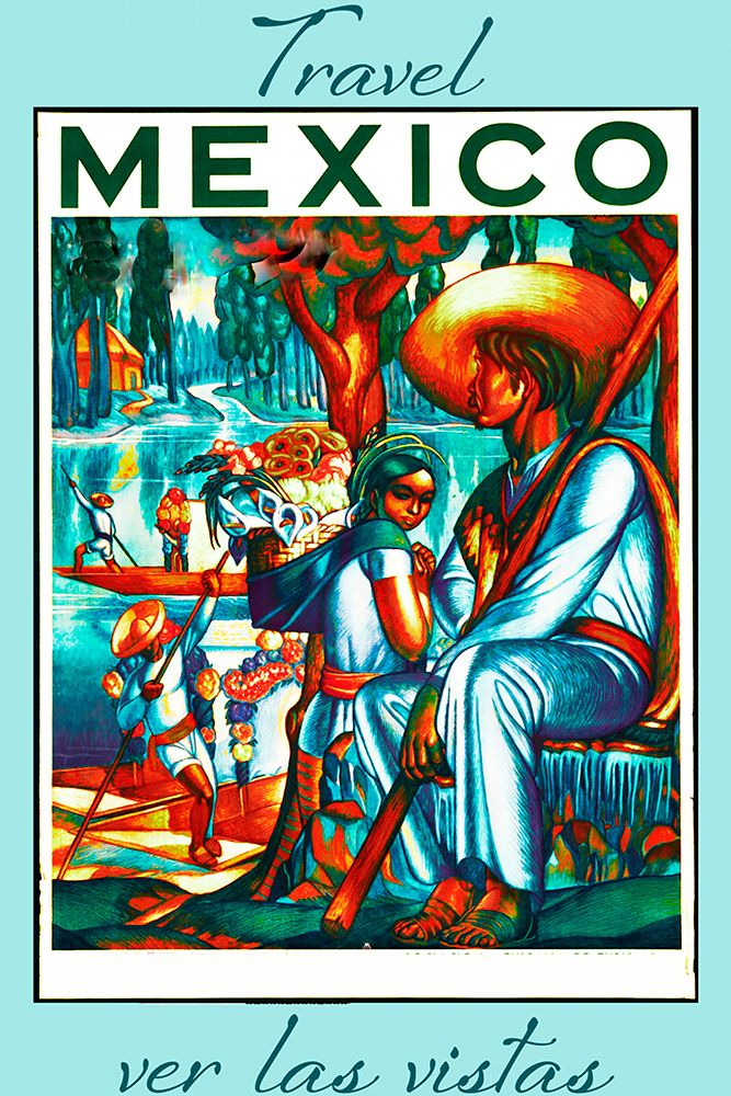 Mexico Travel Poster art print by Vintage Travel Posters for $57.95 CAD