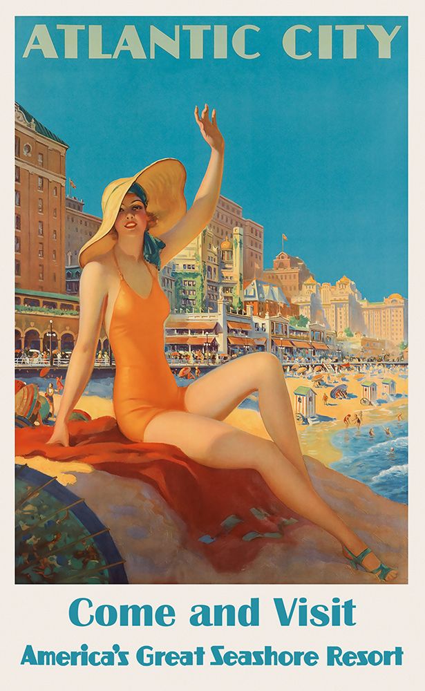 New Jersey Travel Poster art print by Vintage Travel Posters for $57.95 CAD