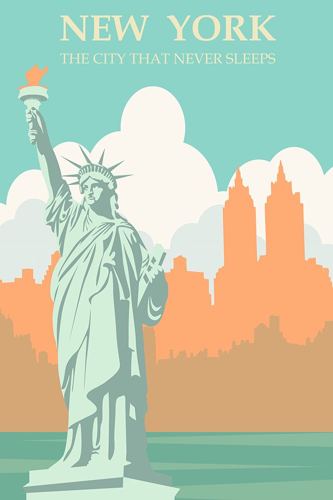 New York Travel Poster art print by Vintage Travel Posters for $57.95 CAD