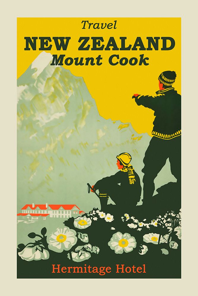 New Zealand Travel Poster art print by Vintage Travel Posters for $57.95 CAD