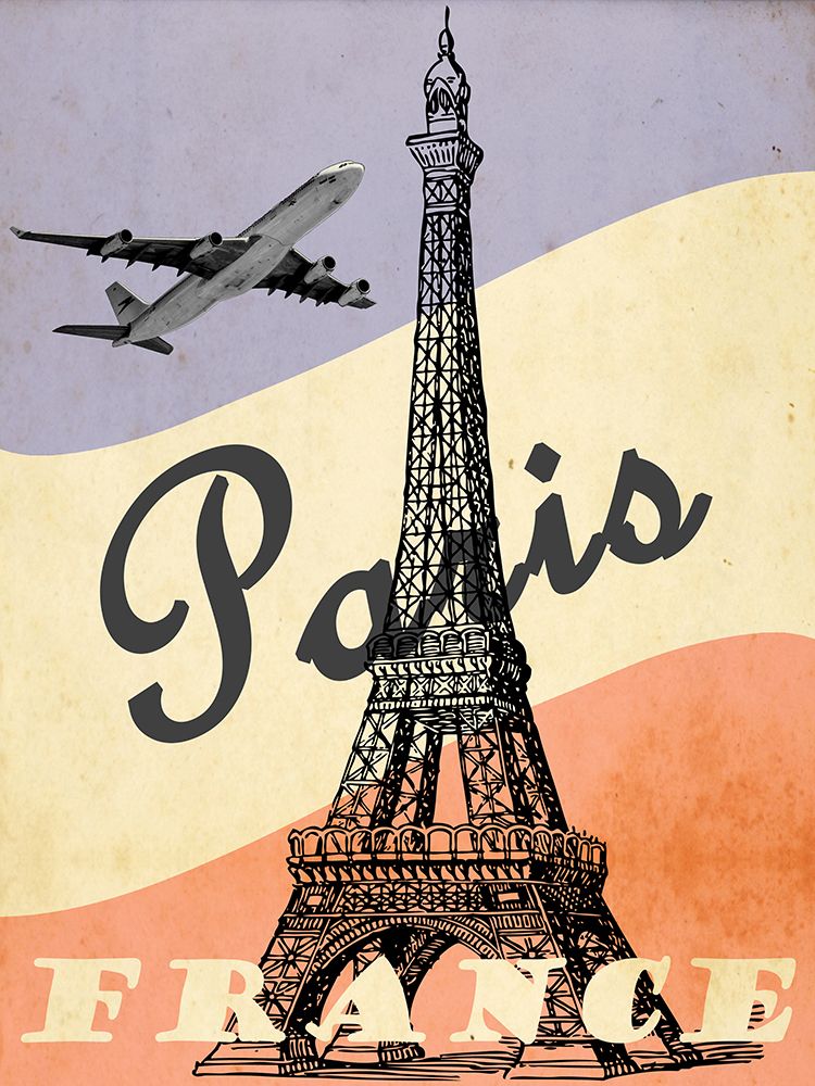Paris Vintage Travel Print art print by Vintage Travel Posters for $57.95 CAD