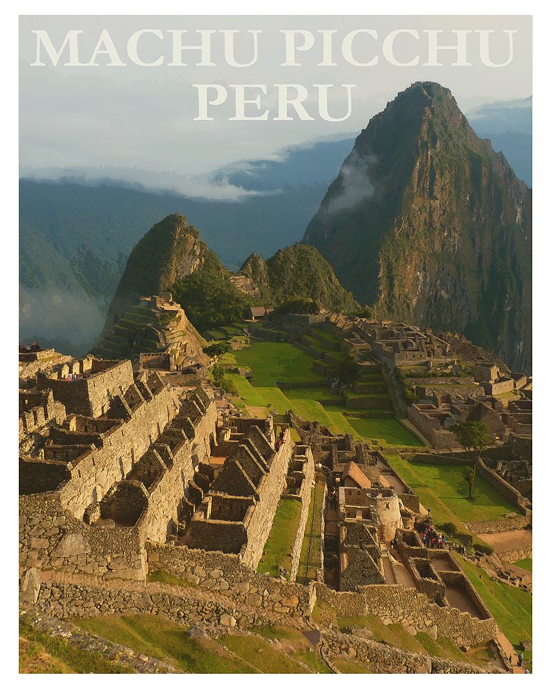 Machu Picchu Peru Travel Poster art print by Vintage Travel Posters for $57.95 CAD