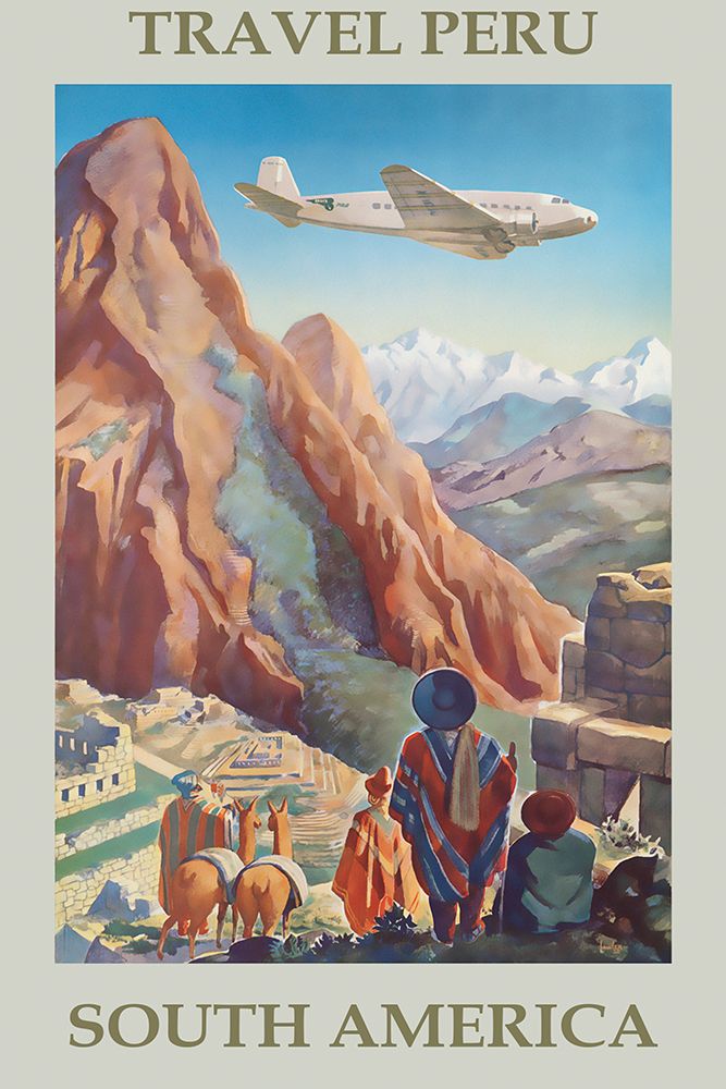 Peru Travel Poster art print by Vintage Travel Posters for $57.95 CAD