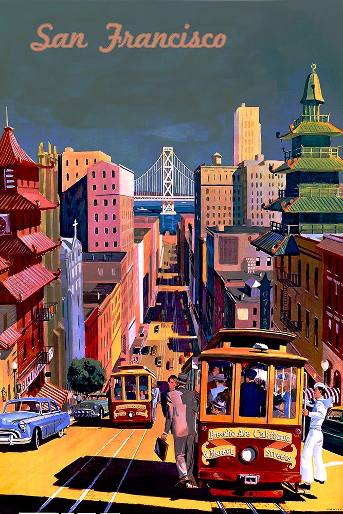 San Francisco Travel Poster art print by Vintage Travel Posters for $57.95 CAD