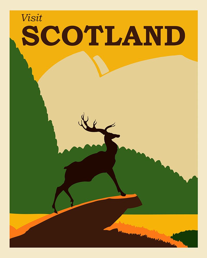 Scotland Travel Poster art print by Vintage Travel Posters for $57.95 CAD