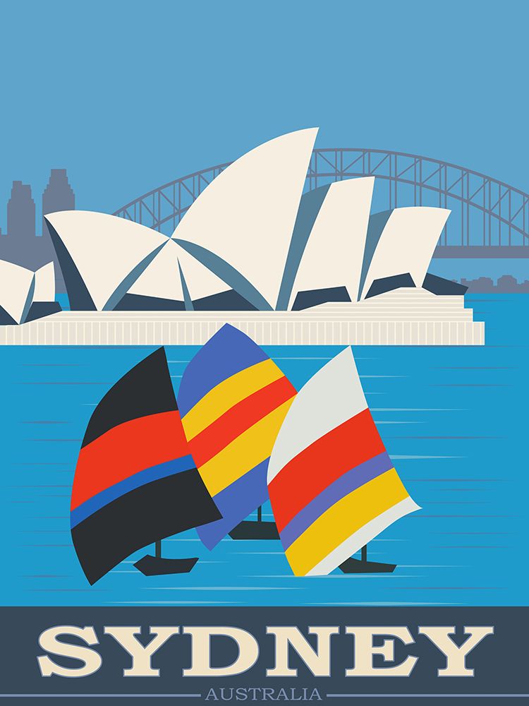 Sydney Australia Travel Poster art print by Vintage Travel Posters for $57.95 CAD