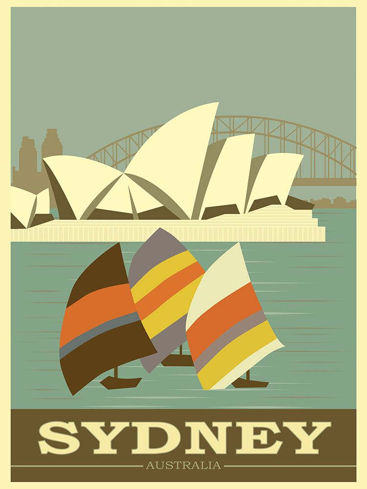 Sydney Australia Travel Poster art print by Vintage Travel Posters for $57.95 CAD