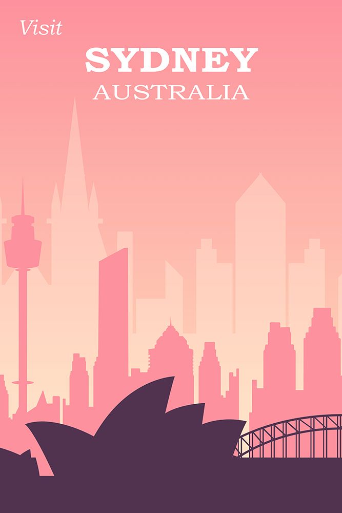 Sydney Travel Poster art print by Vintage Travel Posters for $57.95 CAD