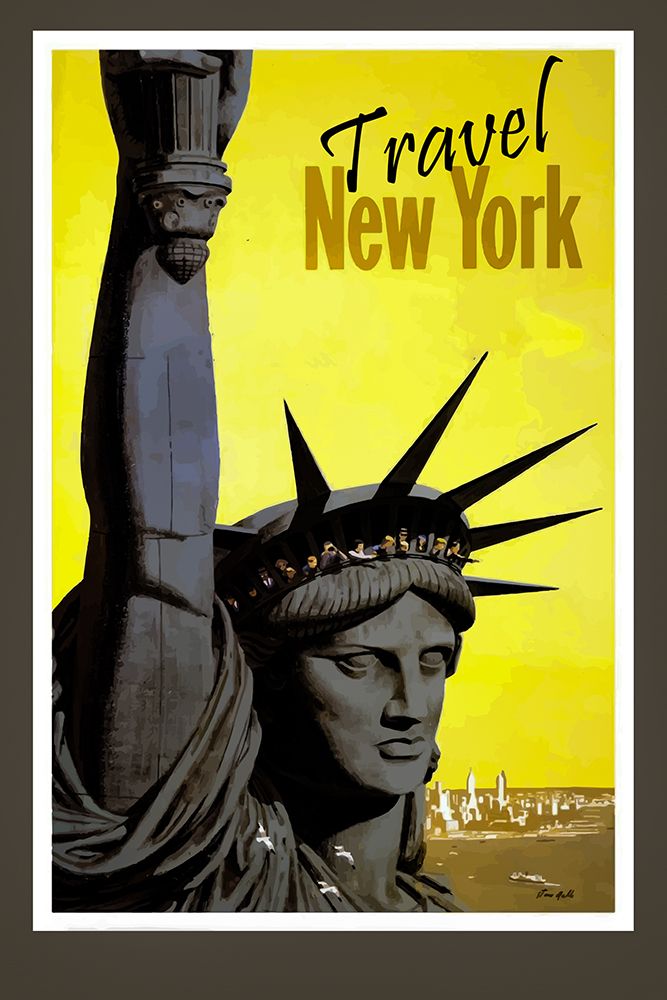Travel New York Vintage Poster art print by Vintage Travel Posters for $57.95 CAD