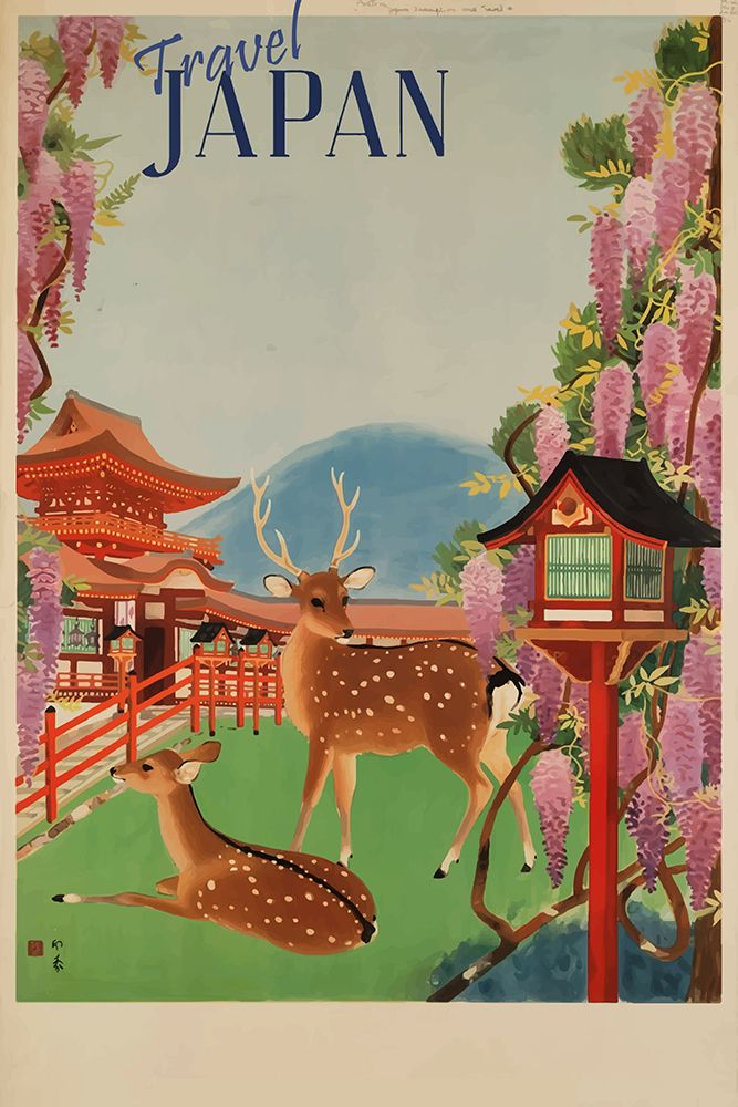 Japan Travel Poster art print by Vintage Travel Posters for $57.95 CAD