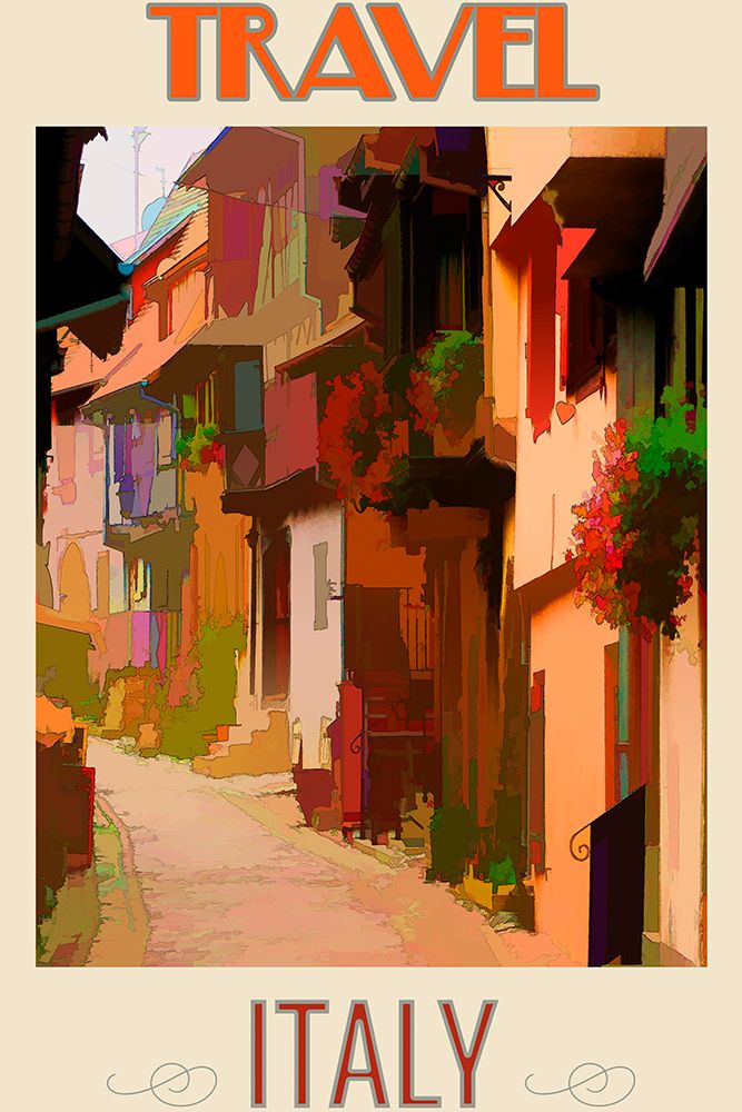 Italy Travel Poster art print by Vintage Travel Posters for $57.95 CAD