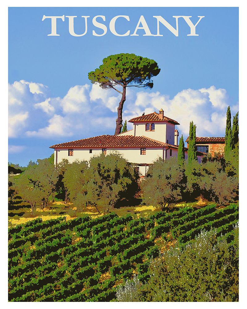 Tuscany Italy Poster art print by Vintage Travel Posters for $57.95 CAD