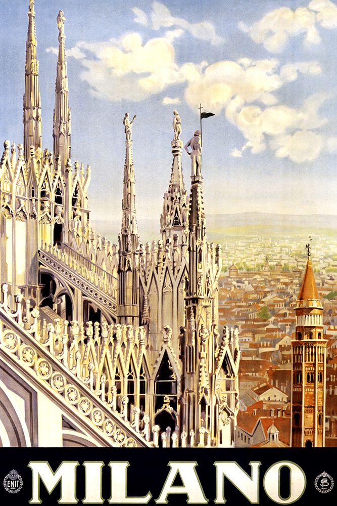 Vintage Milano Poster art print by Vintage Travel Posters for $57.95 CAD