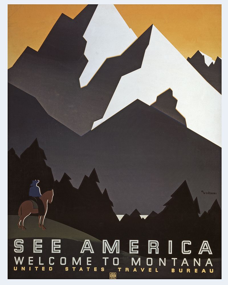 Vintage Montana art print by Vintage Travel Posters for $57.95 CAD