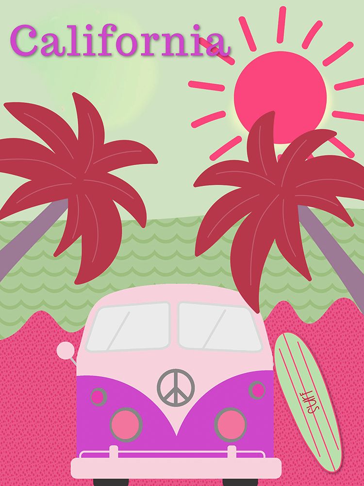 California Camper Van art print by Vintage Travel Posters for $57.95 CAD