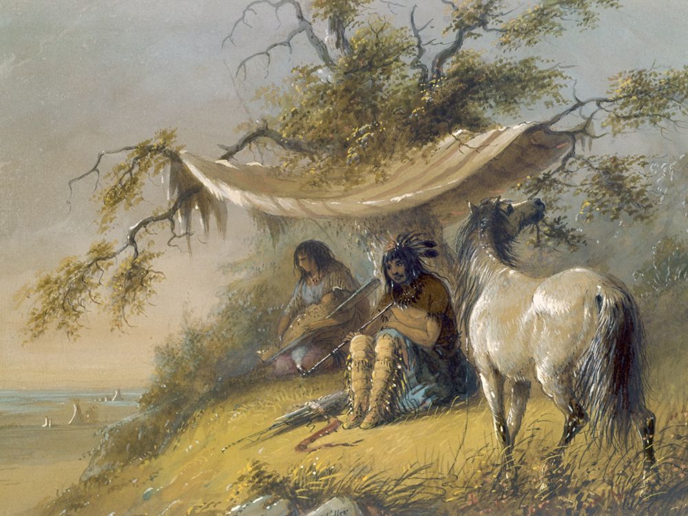 Arapahos art print by Alfred Jacob Miller for $57.95 CAD