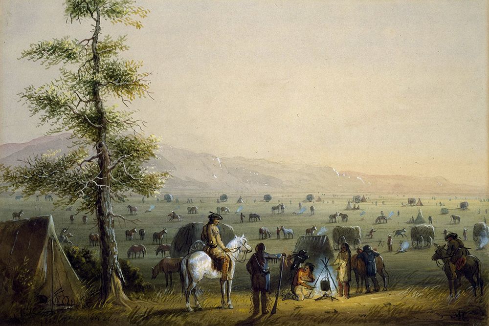 Our Camp art print by Alfred Jacob Miller for $57.95 CAD