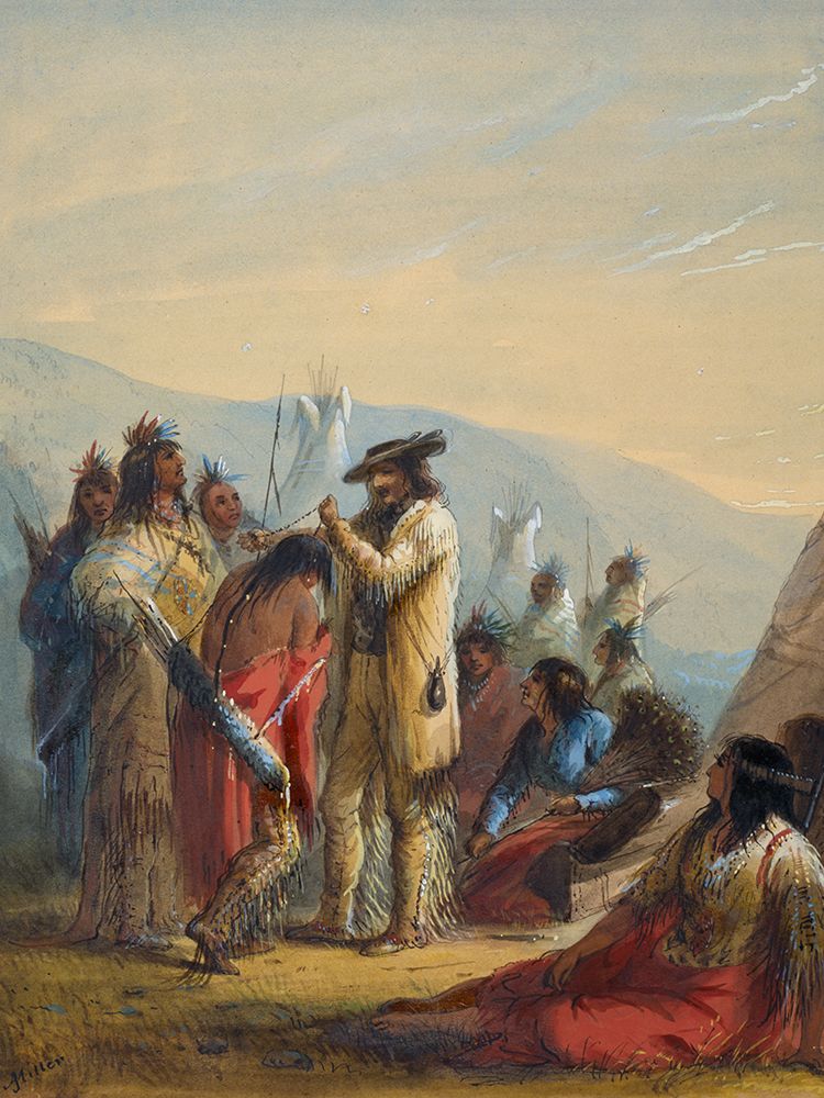 Presents to Indians art print by Alfred Jacob Miller for $57.95 CAD