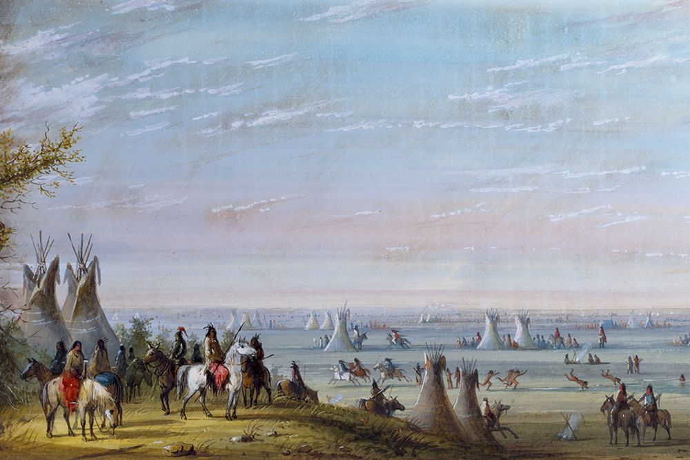 Rendezvous art print by Alfred Jacob Miller for $57.95 CAD